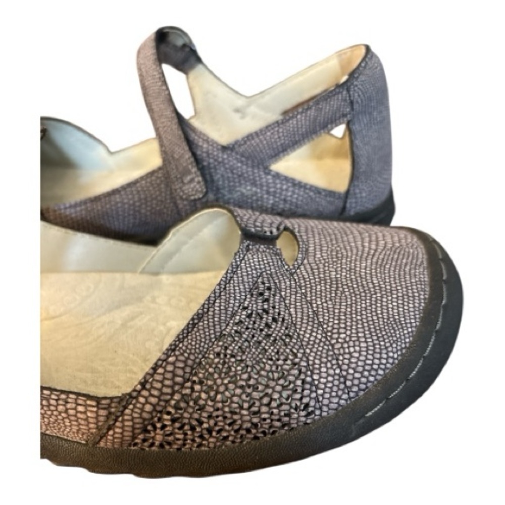 JBU JAMBU LAVENDER REPTILE TEXTURED MARY JANE SHOES WOMENS SIZE 7 EUC - Picture 10 of 11